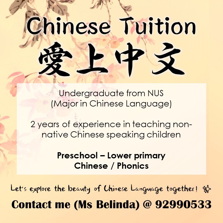 Fall in love with Chinese Language - Home Tuition