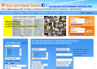 Star Zest Home Tuition Pte Ltd
